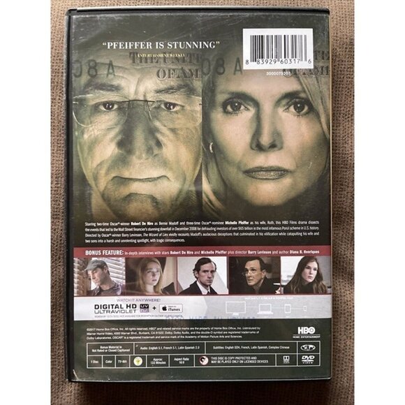 The Wizard Of Lies (DVD, 2020) Robert De Niro Michelle Pfeiffer No Digital - Picture 2 of 4